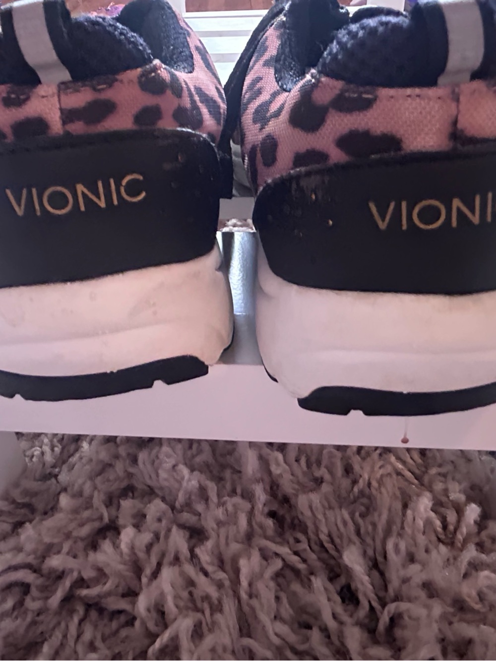 Vionic Leopard Print Athletic Sneakers - Picture 7 of 10